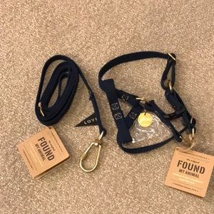 FOUND MY ANIMAL SMALL DOG/CAT HARNESS WITH MEDIUM LEAD IN NAVY
